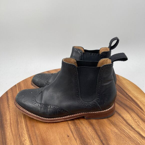 Grenson Jacob Chelsea Boots Mens Size 7 US / 6 UK Black Leather Casual Wing Tip main image 7